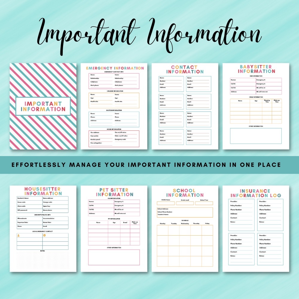 Printable Home Management Binder - Picture 9 of 9